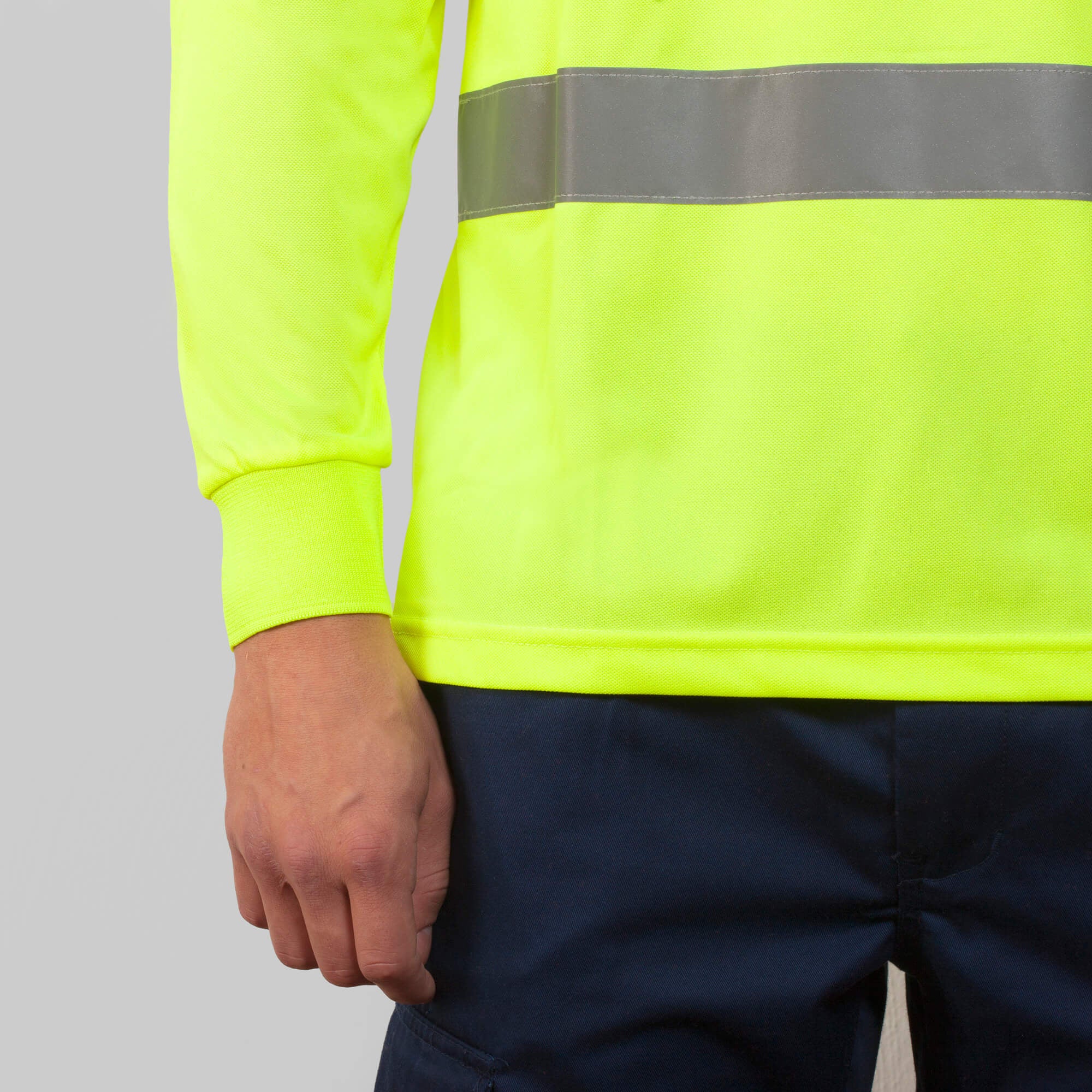 Roly Polaris Manica Lunga Polo Uomo Alta Visibilità - R9306