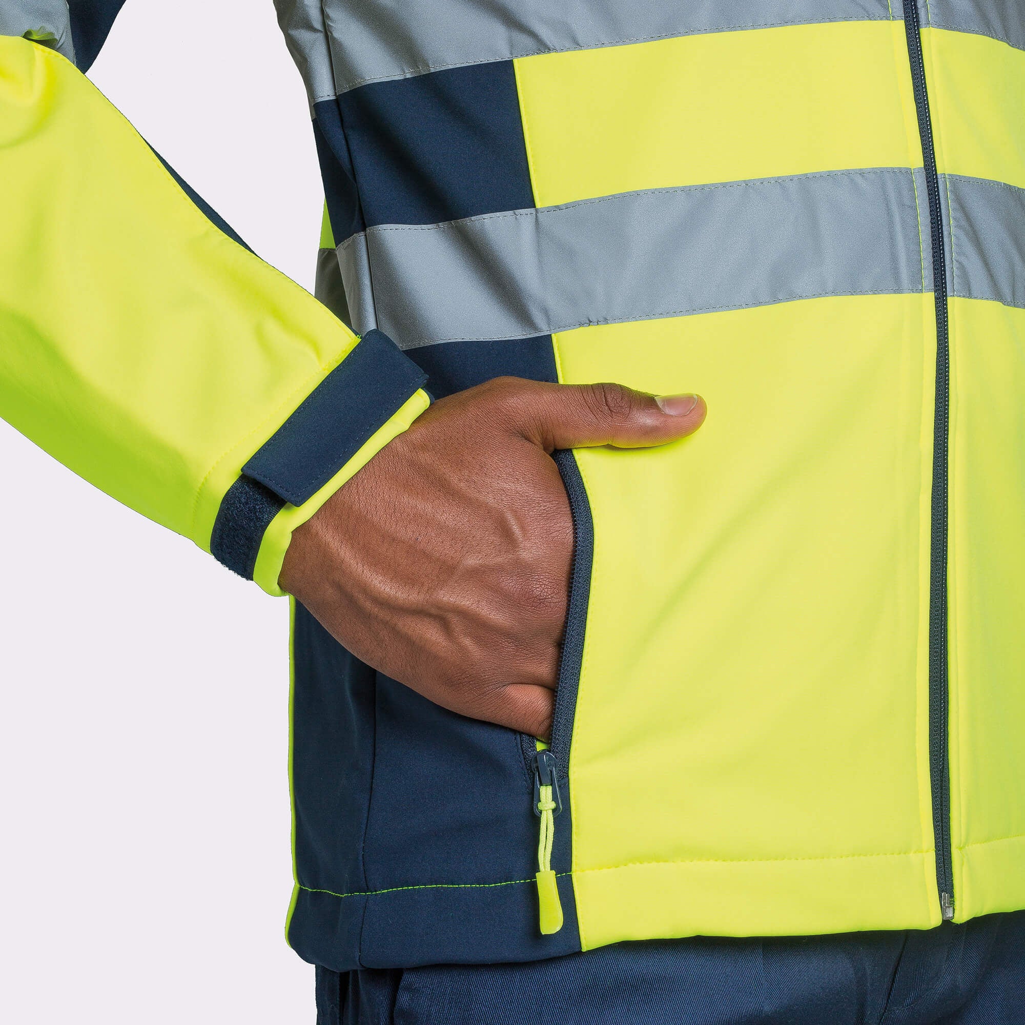 Roly Antares Giubbino Soft Shell Uomo Alta Visibilità - R9303